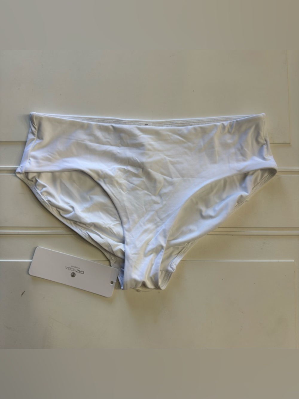 Crz Yoga NWT Women’s Sz M White Bikini Swim Bottoms